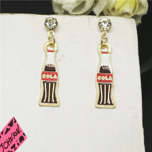 Retro "Cola" Bottle Earrings (2 Styles Available)