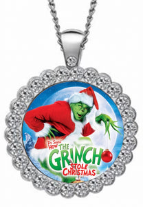 Dr. Seuss "How the Grinch Stole Christmas" Rhinestone Necklace