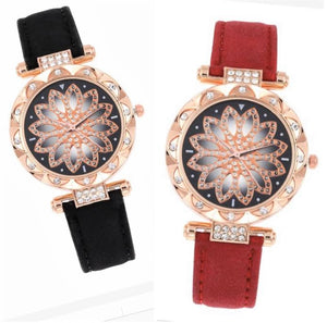 Elegant Rhinestone Classic Strap Wrist Watch (2 Colors Available)