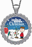 "A Charlie Brown Christmas" Rhinestone Cabochon Necklace
