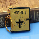 Miniature Holy Bible Keychain (English)