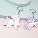White Rainbow Acrylic Unicorn Keychains (2 Styles Available)