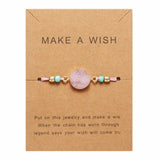 Make A Wish Natural Stone Center Bracelet
