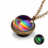 Luminous Glow In The Dark 3-D Solar Galaxy Necklaces (3 Styles Available)