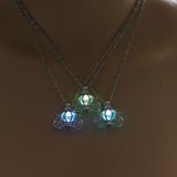Cinderella Pumpkin Coach Luminous Glow Necklace (3 Colors Available)