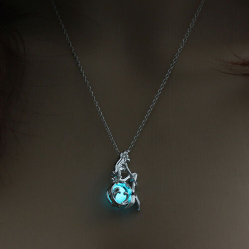  Ariel Seashell Necklace, Glow in the Dark Necklace
