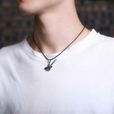 Stainless Steel Electric Guitar Necklace (2 Colors Available)