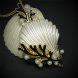 White Pearl Seashell Necklace