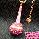 Rhinestone Microphone Necklace (Available in 2 Color Styles)