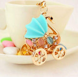 3-D Baby Carriage Necklace