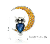 2-Way Owl in Moon Necklace
