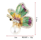 Pearl Pollen Butterfly Necklace