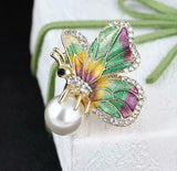 Pearl Pollen Butterfly Necklace