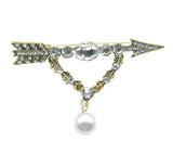 2-Way Crystal Bow N Arrow Necklace
