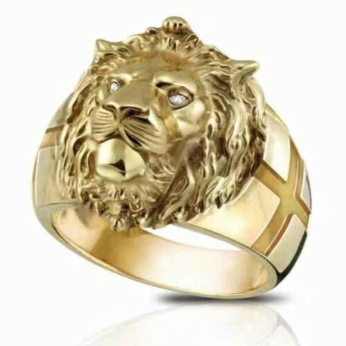 18k Gold Plated Lion Ring