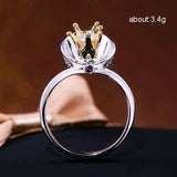 Two-Tone Royal Crown + Cape Ring