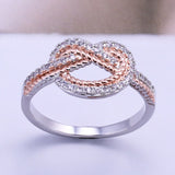 Two-Tone Bowknot Ring