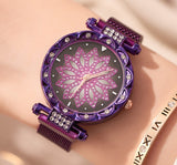 Dazzling Rhinestone Adjustable Mesh Strap Watch (2 Colors Available)