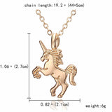 Unicorn Necklace-Gold Pic