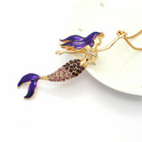 Ariel Reaching For Surface Necklace- Purple pic2